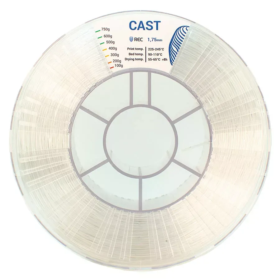 CAST пластик PMMA REC 1.75мм прозрачный 750г