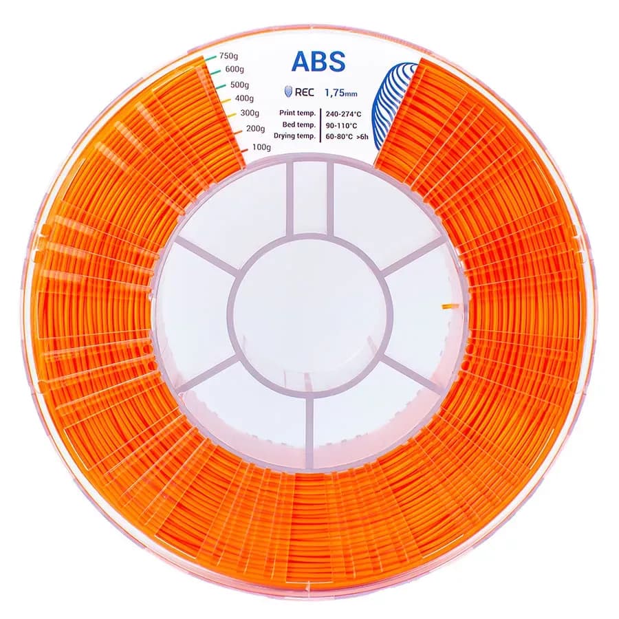 REC ABS пластик 1,75 Оранжевый 0.75 кг