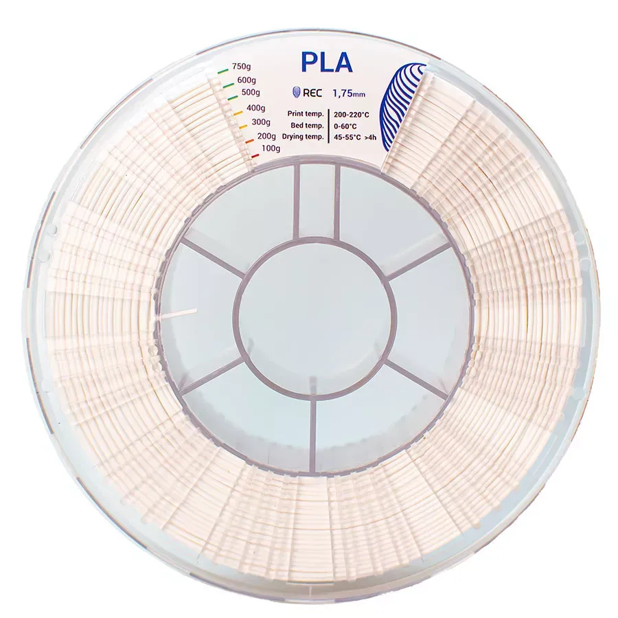 REC PLA пластик 1,75 Белый 0.75 кг