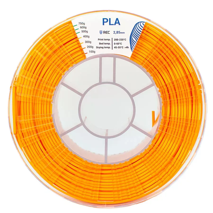REC PLA пластик 2,85 Оранжевый 0.75 кг