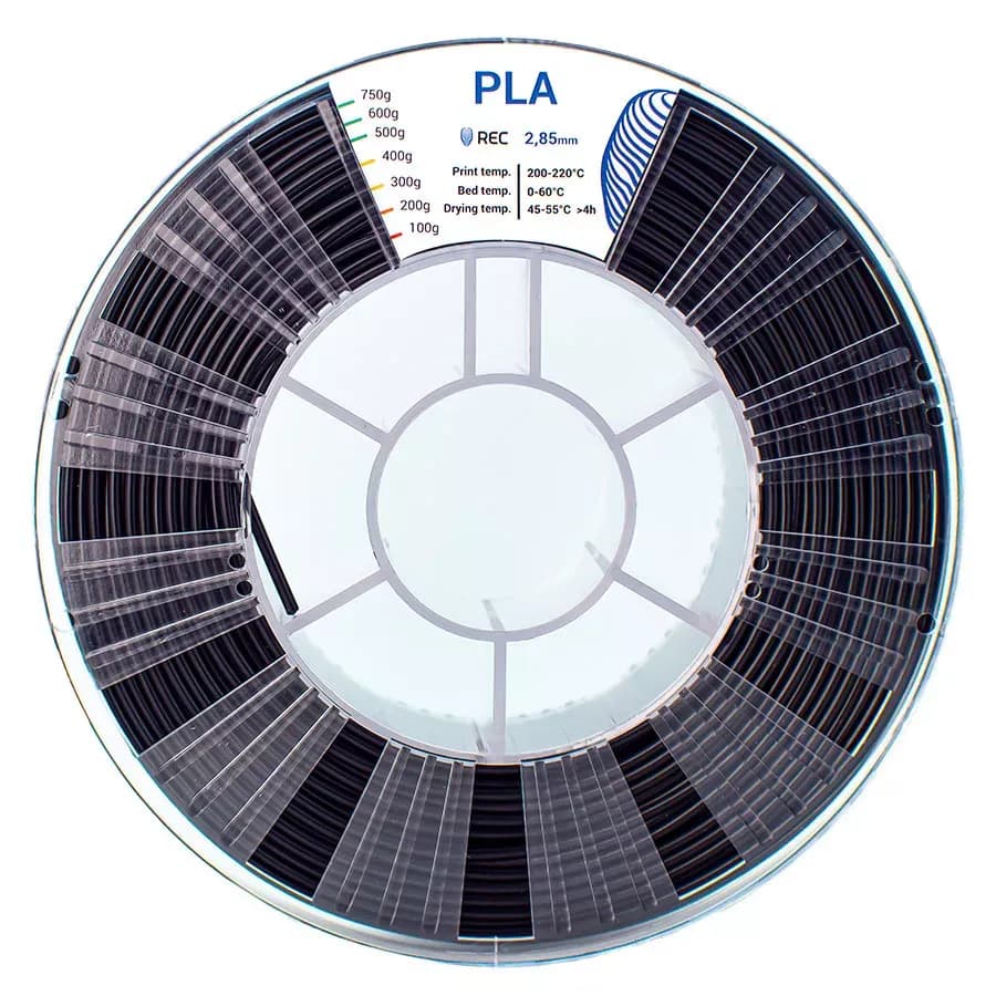 REC PLA пластик 2,85 Черный 0.75 кг