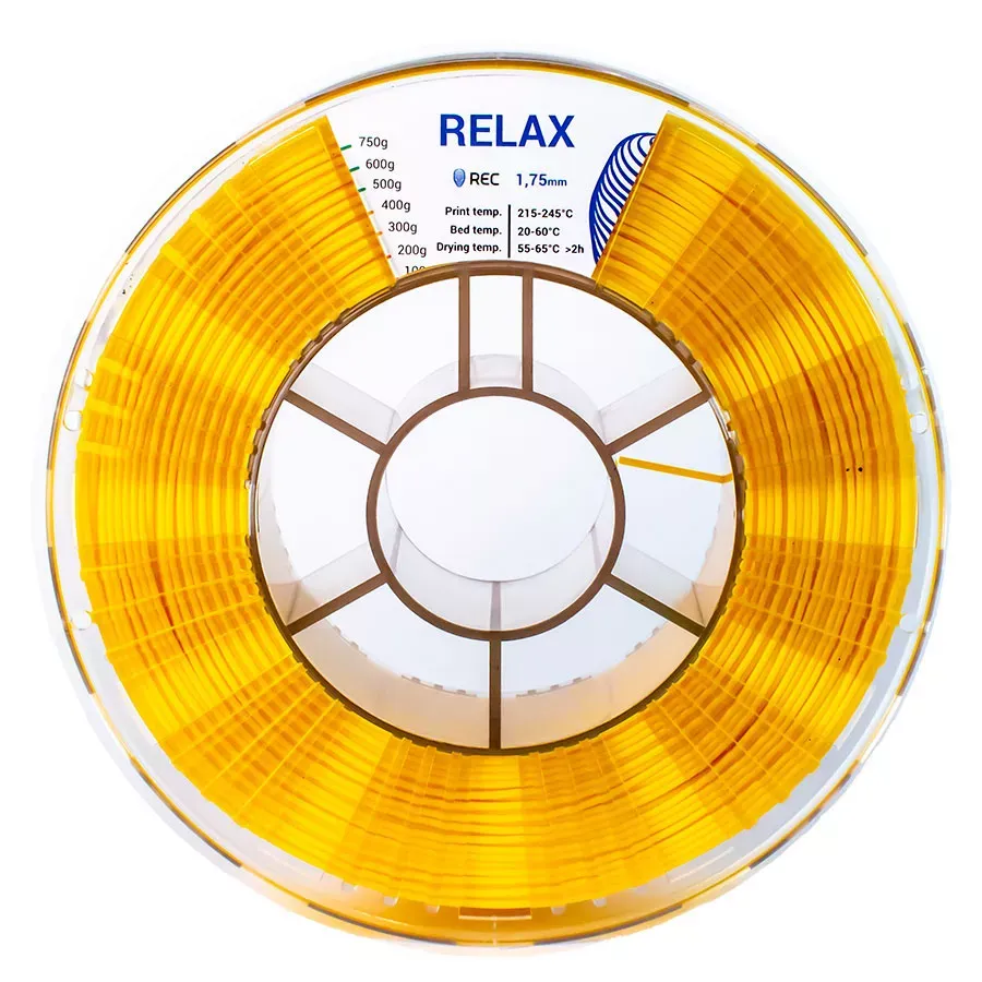 REC RELAX пластик 1,75 Желтый 0.75 кг