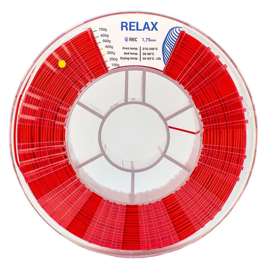REC RELAX пластик 1,75 Красный 0.75 кг