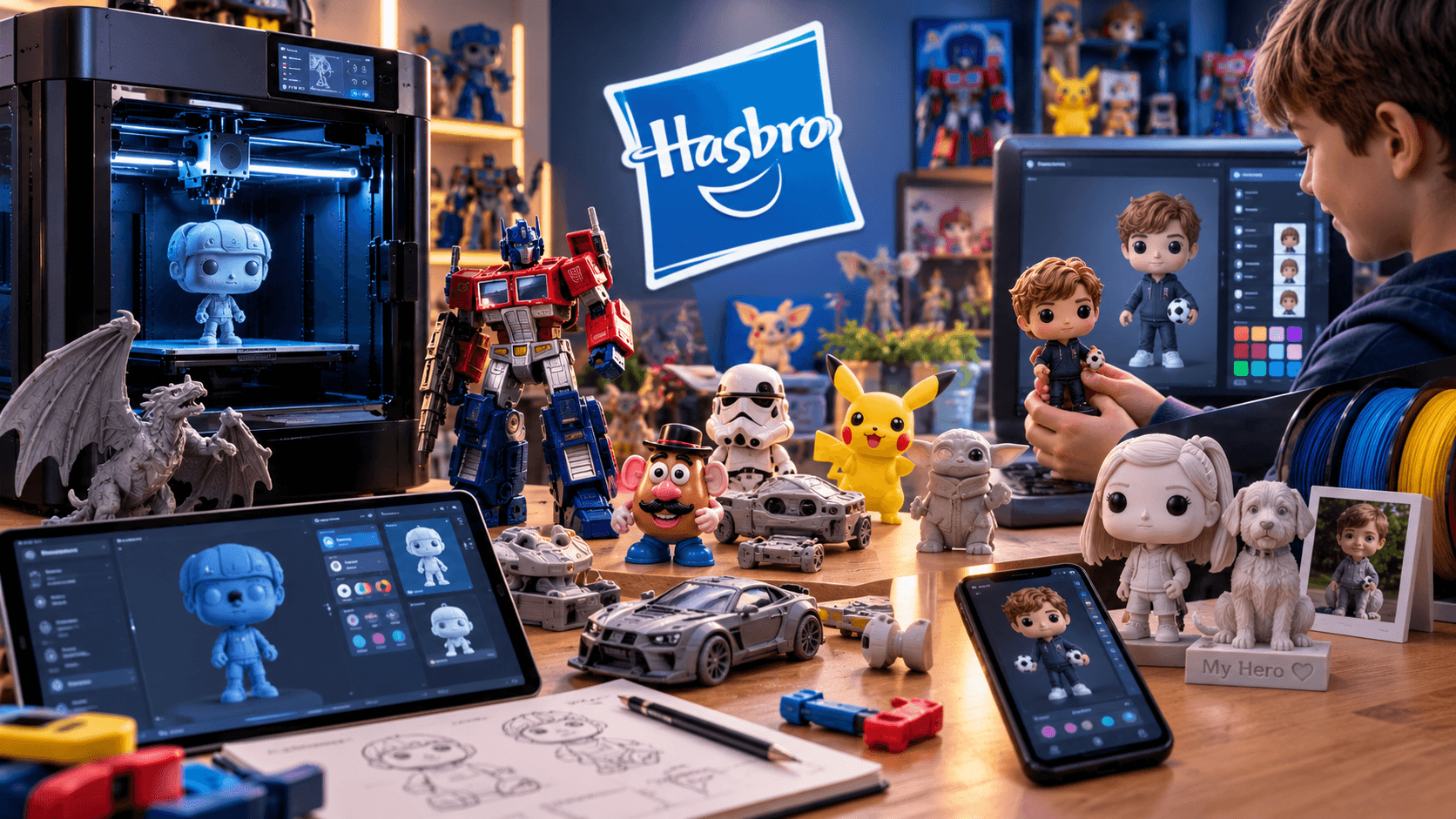 3D печать в игрушках: Hasbro и персонализация