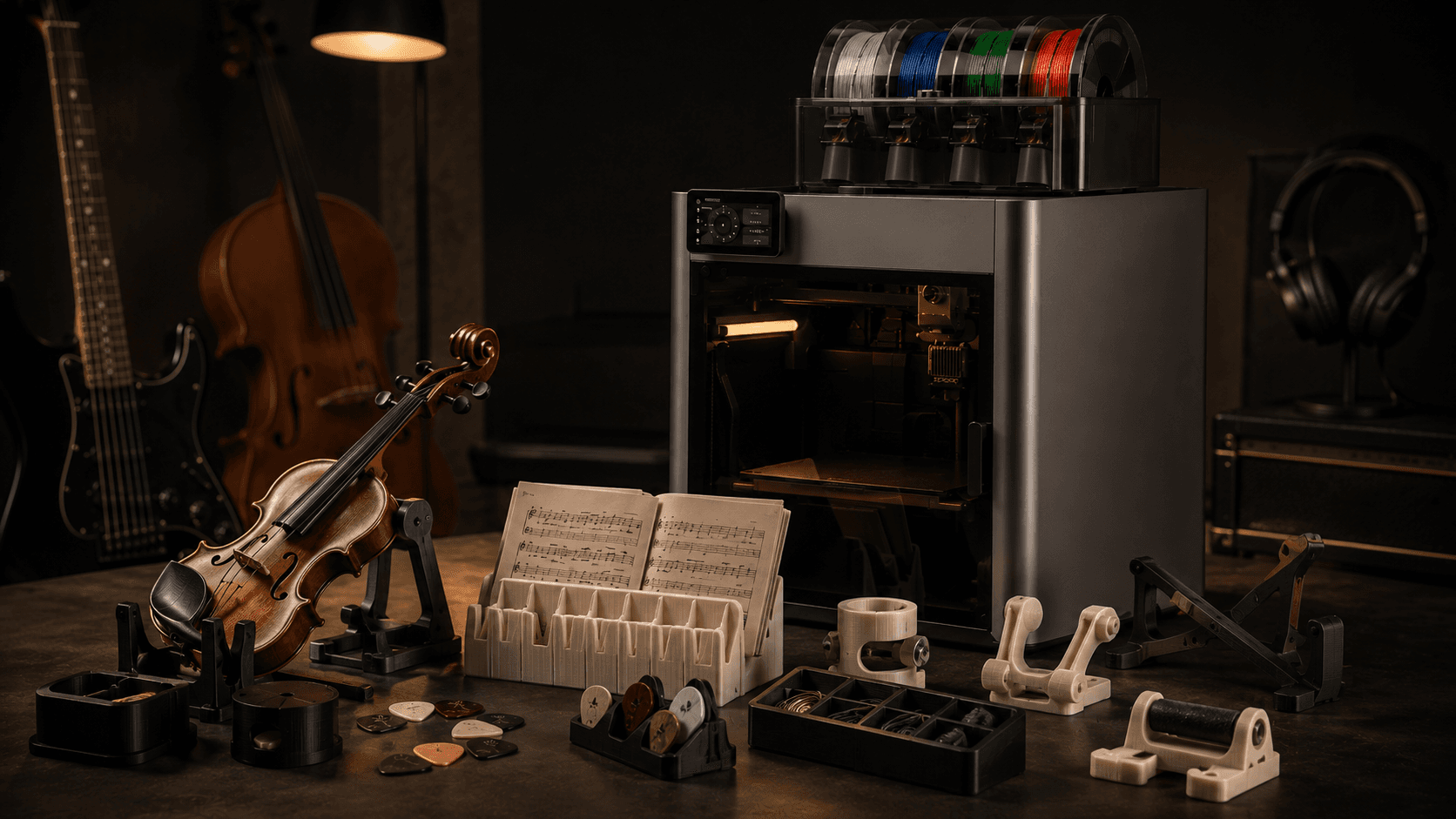 3D печать для музыкантов: аксессуары, подставки и инструменты